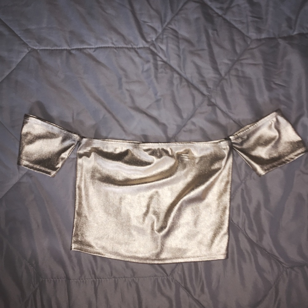 💛F21 Gold Crop Top💛